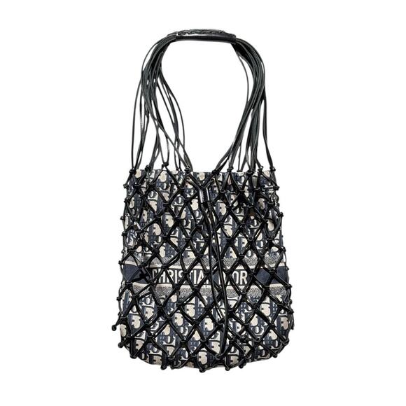 Monogram logo trotter netted tote bag - Picture 1 of 4